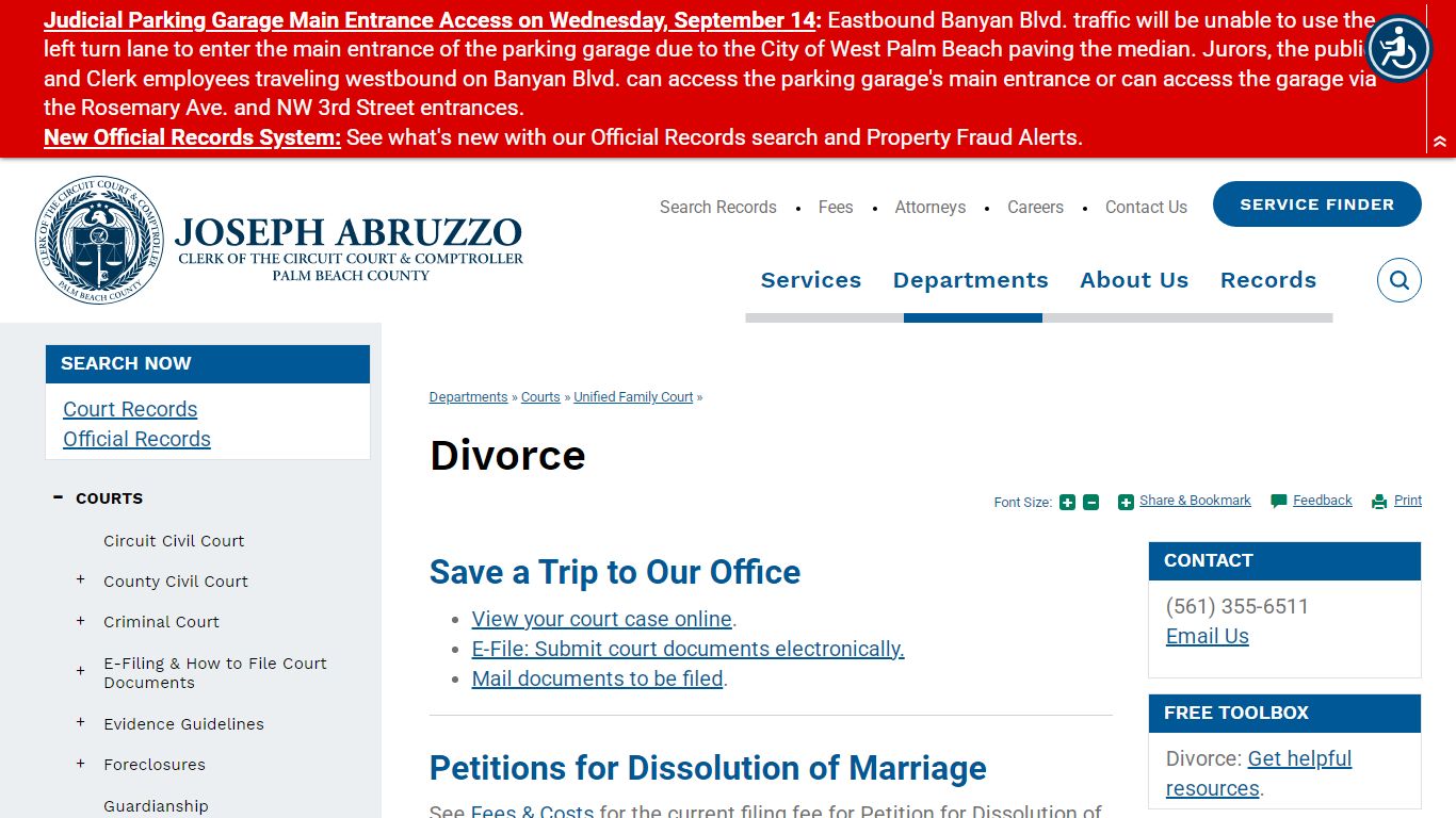 Clerk of the Circuit Court & Comptroller, Palm Beach County